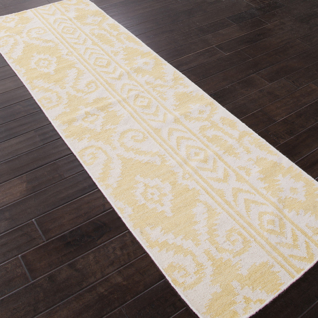 Urban Bungalow Farid White/Butter Runner Rug