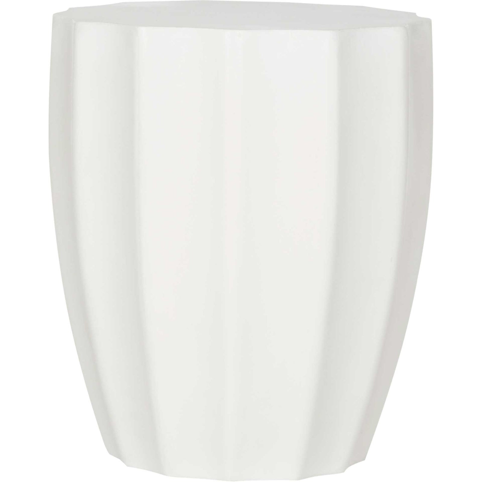 Jadis Modern Concrete Round Accent Table Ivory