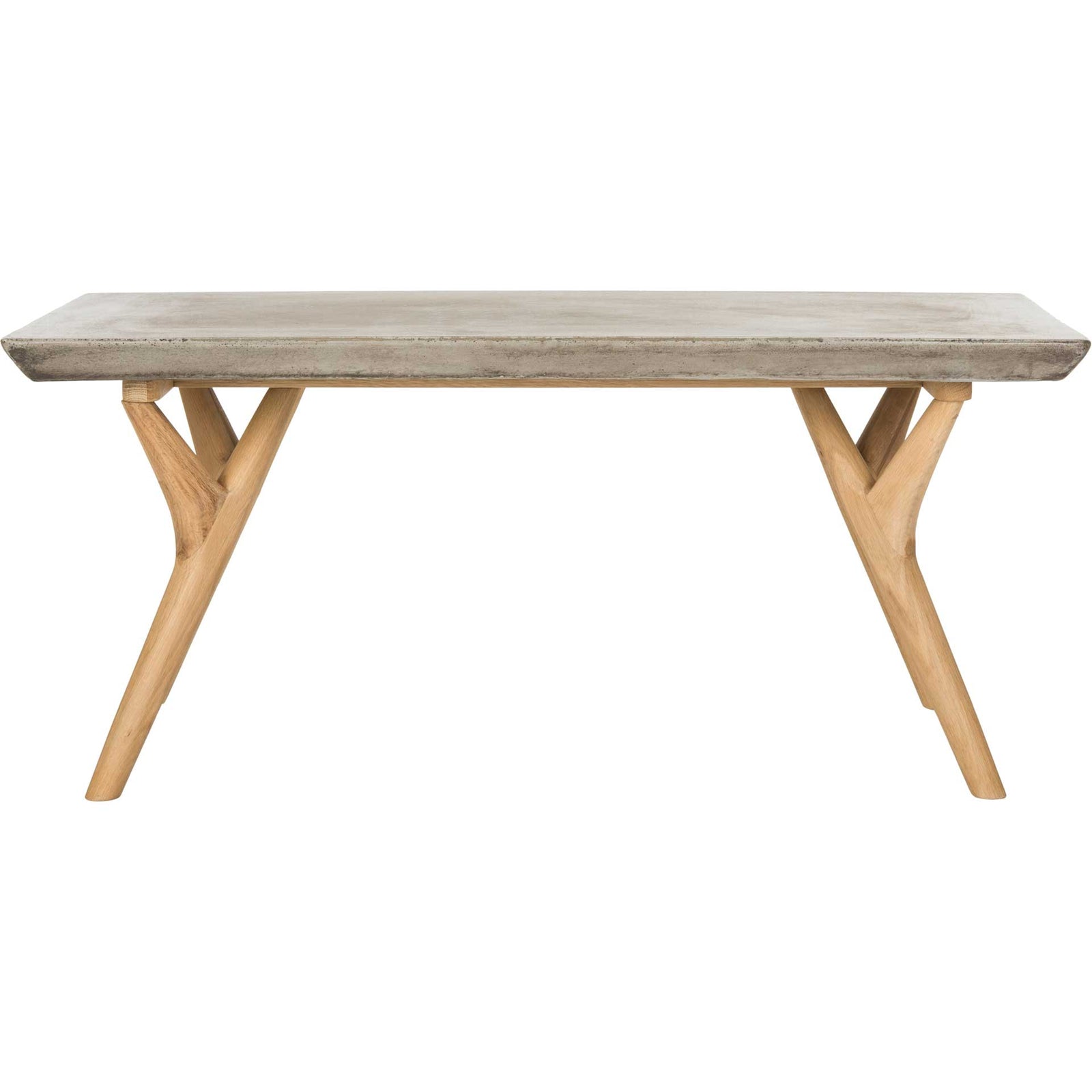 Padric Modern Concrete Coffee Table Dark Gray