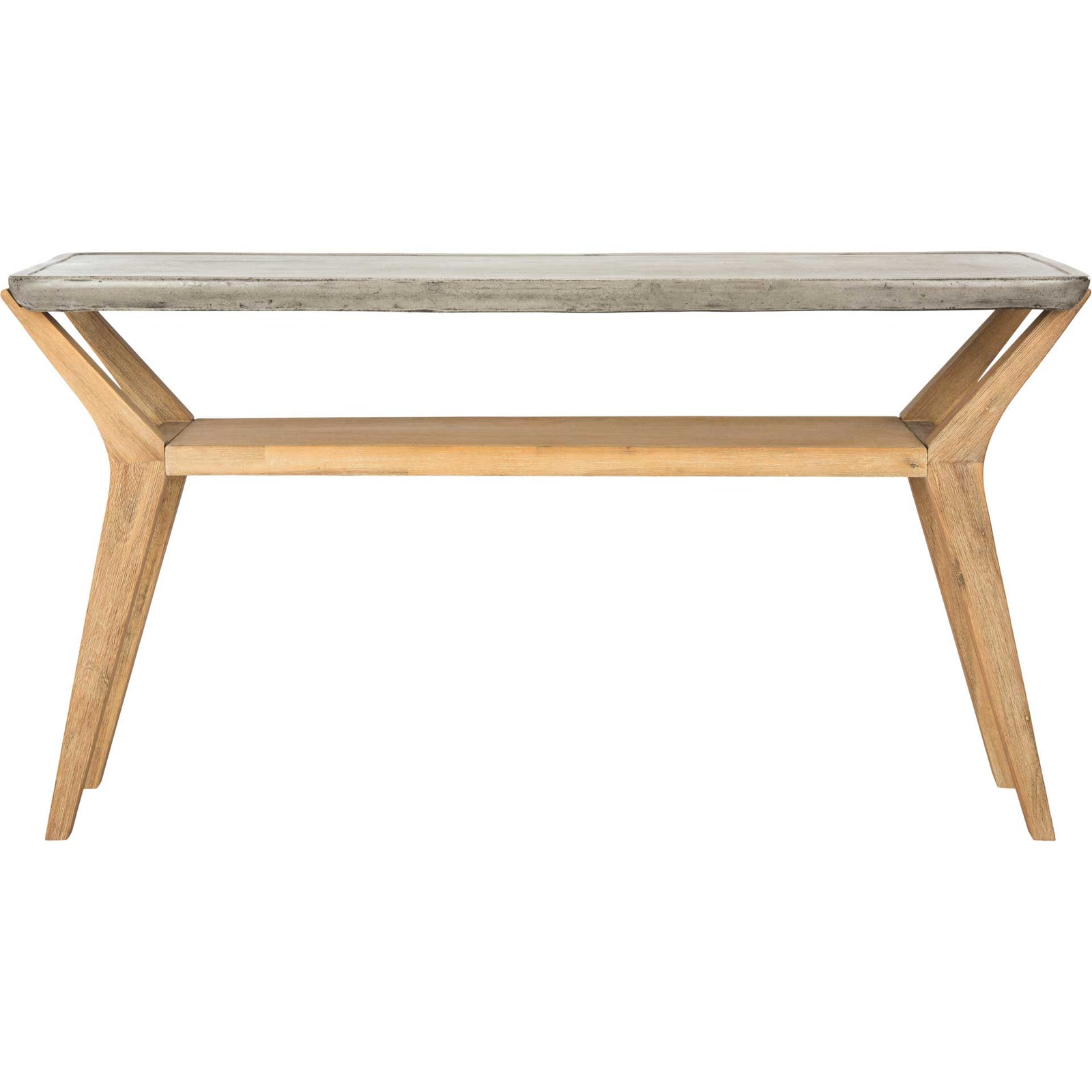 Babylon Modern Concrete Console Table Dark Gray