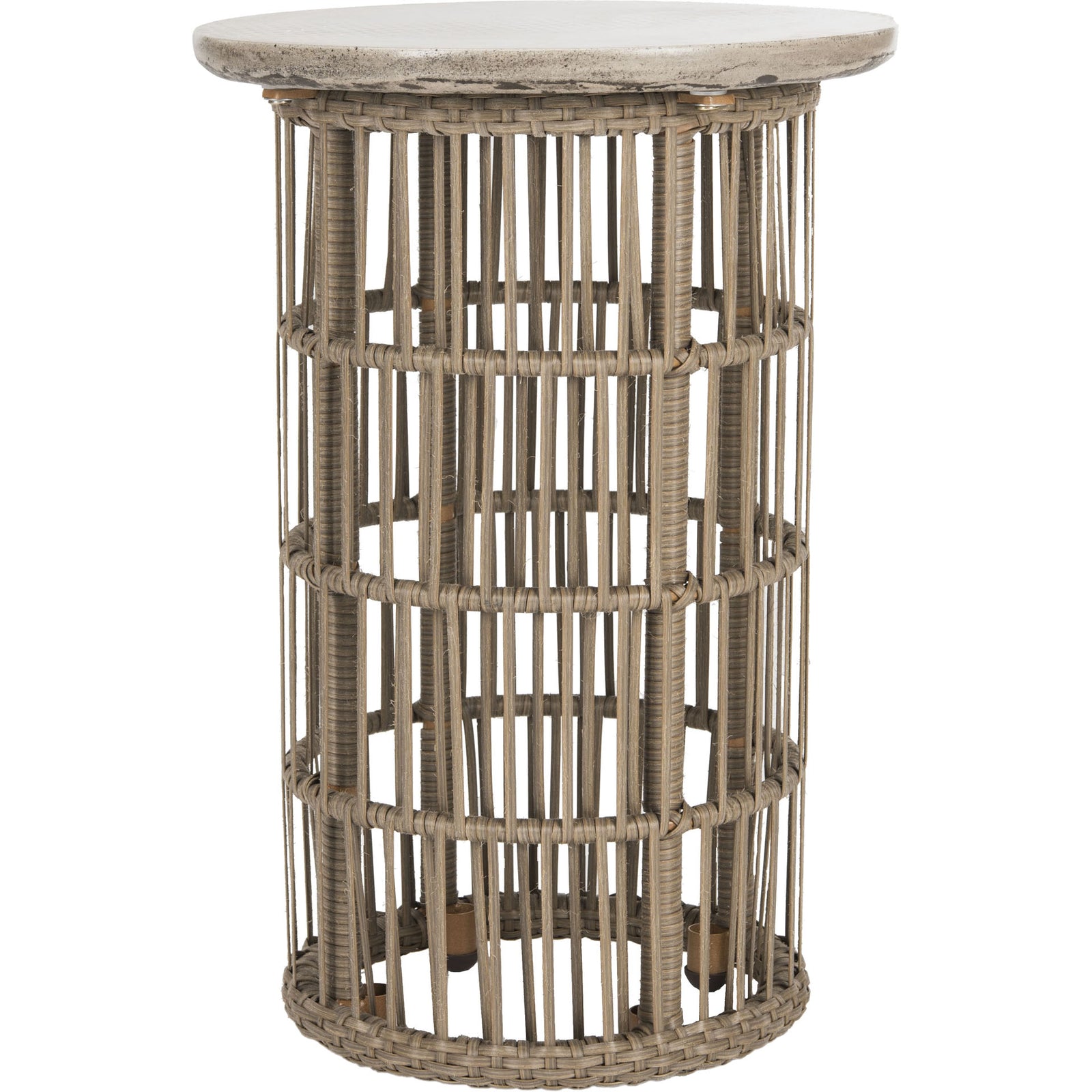 Fairmont Modern Concrete Side Table Dark Gray