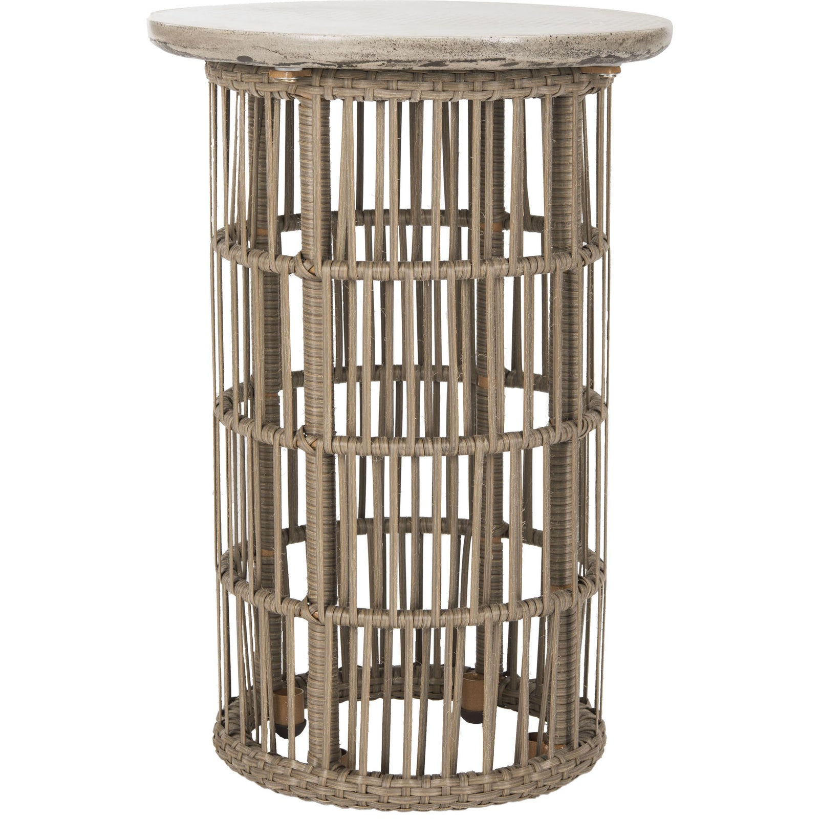 Fairmont Modern Concrete Side Table Dark Gray