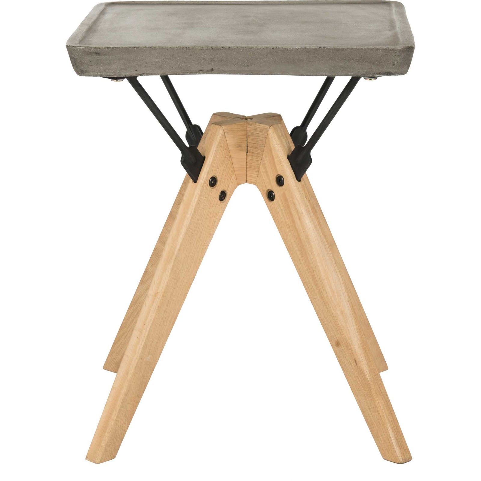 Marcella Modern Concrete Side Table Dark Gray