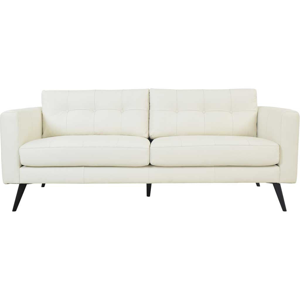 Corcoran Leather Sofa Pure White