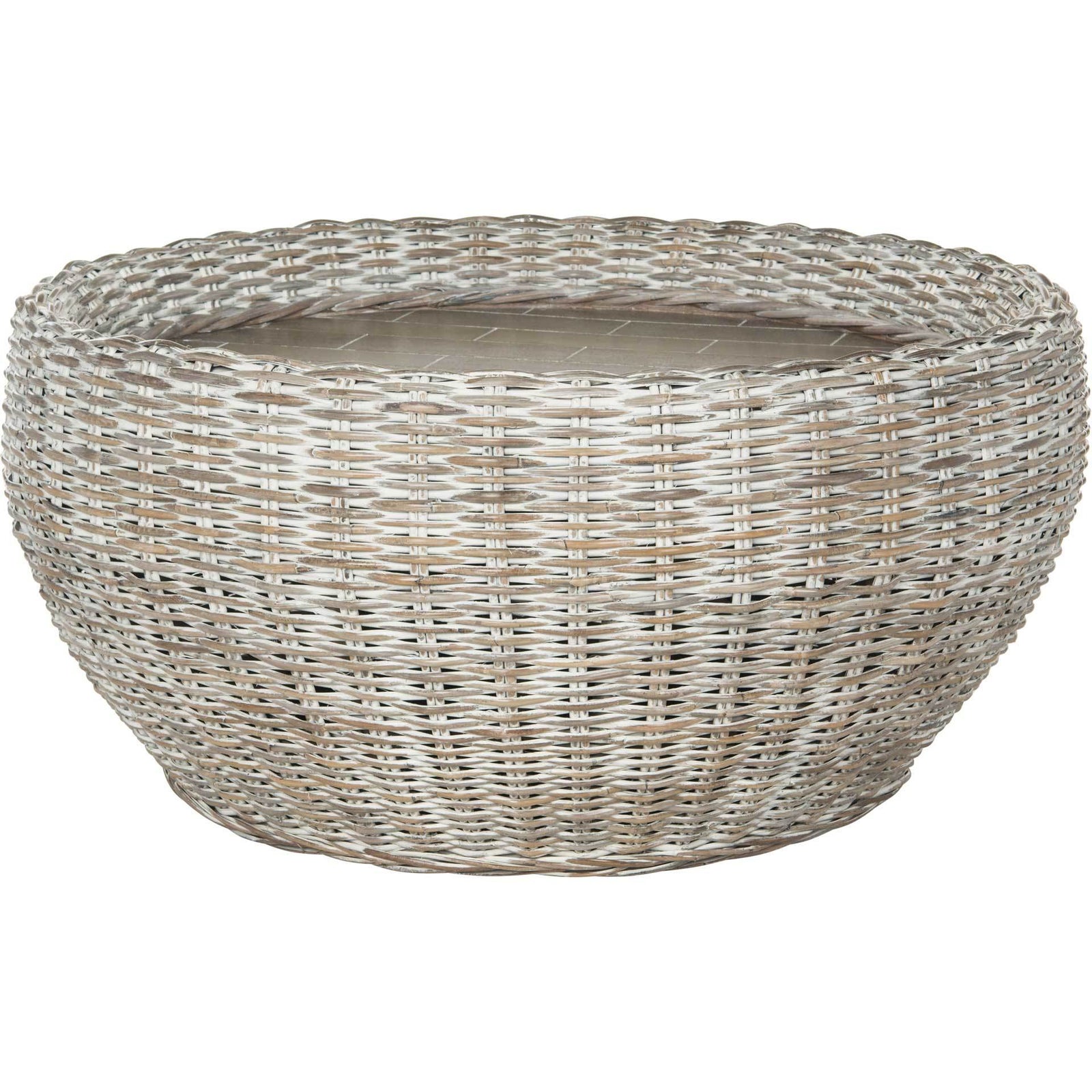 Alice Wood Top Coffee Table Summer Gray/Whitewash