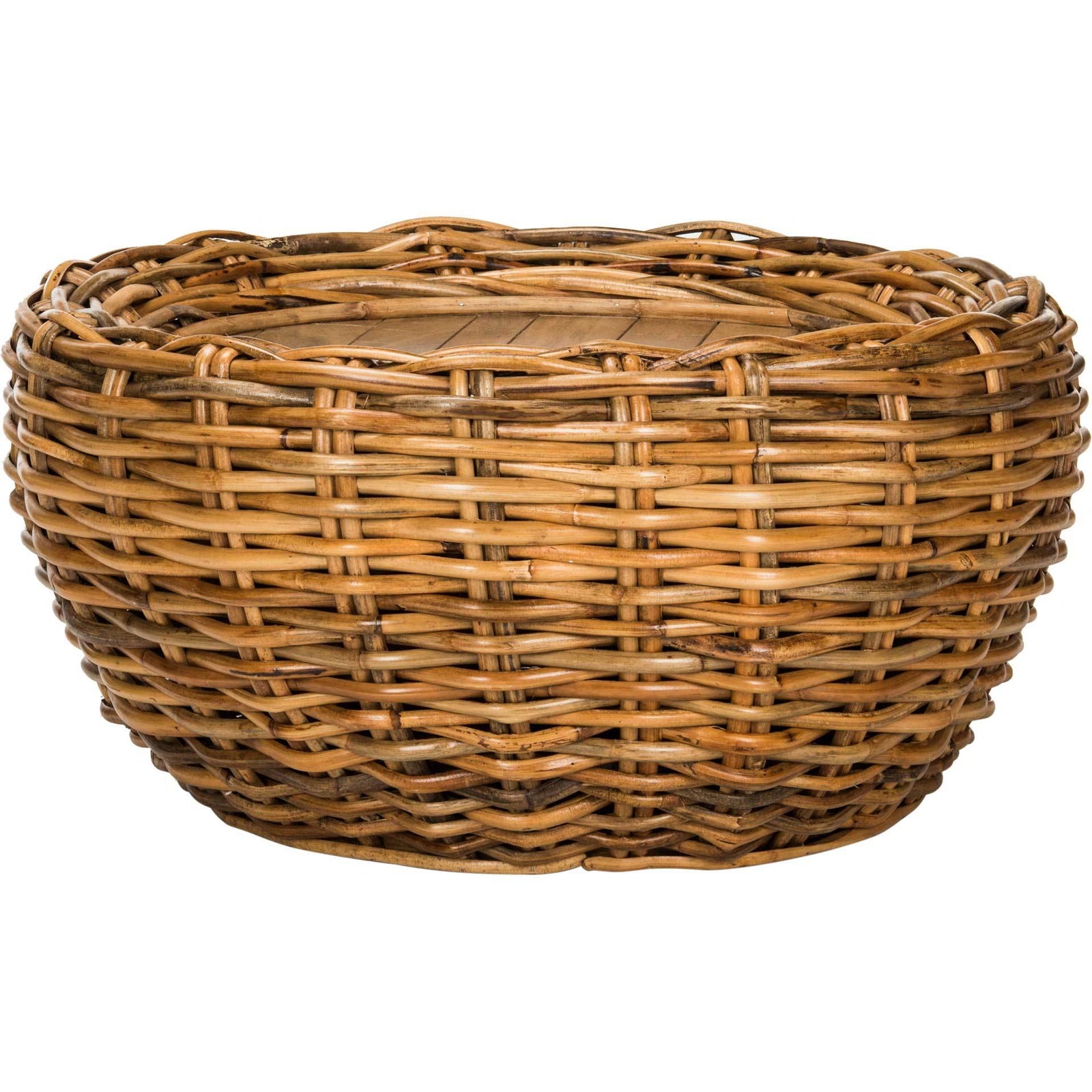 Alice Wood Top Coffee Table Natural Brown