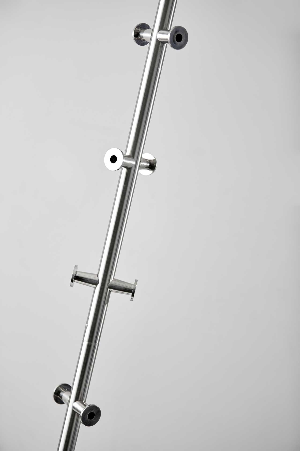 Kent Coat Rack Brushed Steel