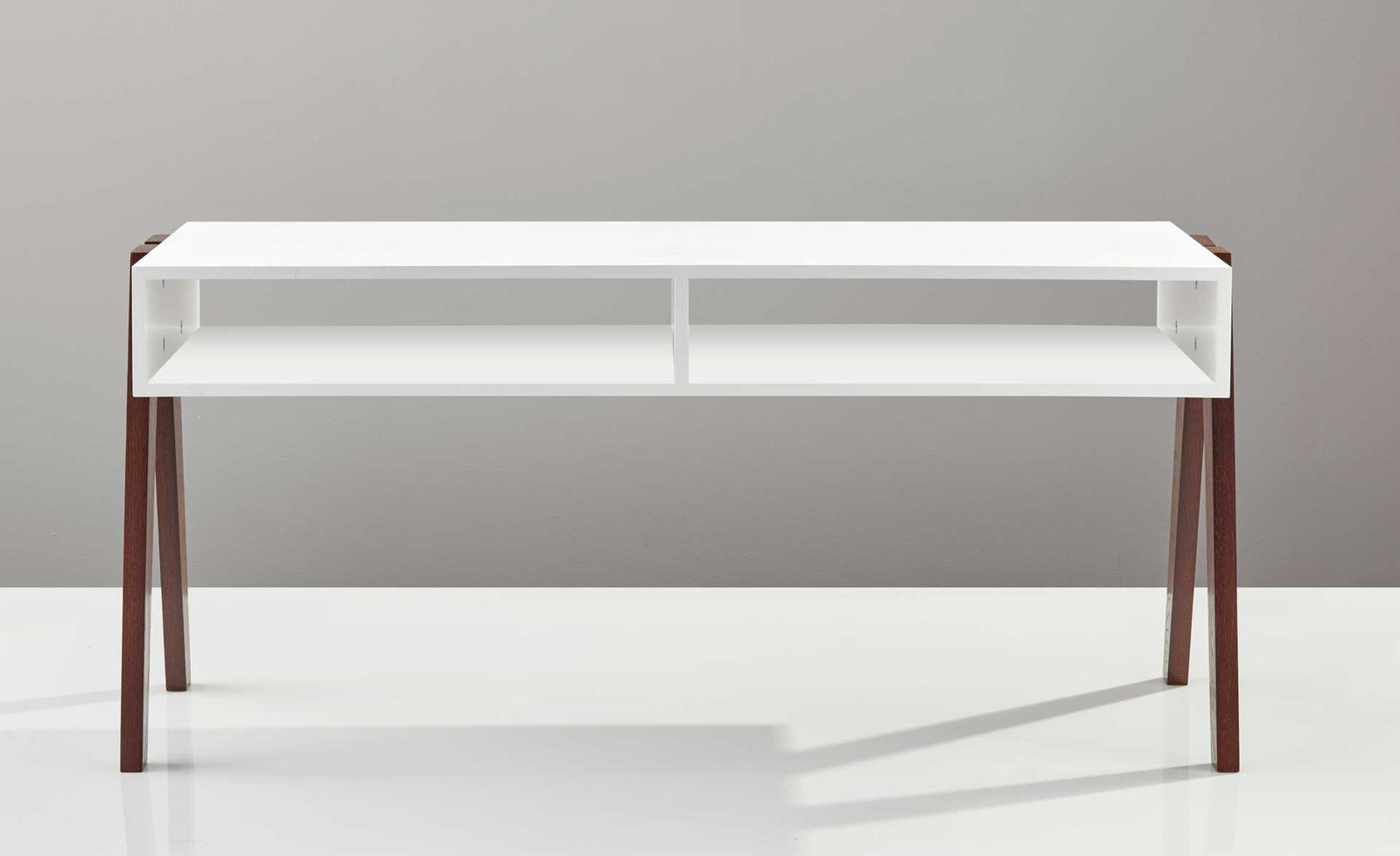 Laon Coffee Table White/Walnut