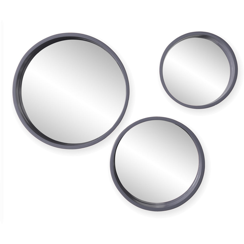 Daws Wall Mirror Cool Gray (Set of 3)
