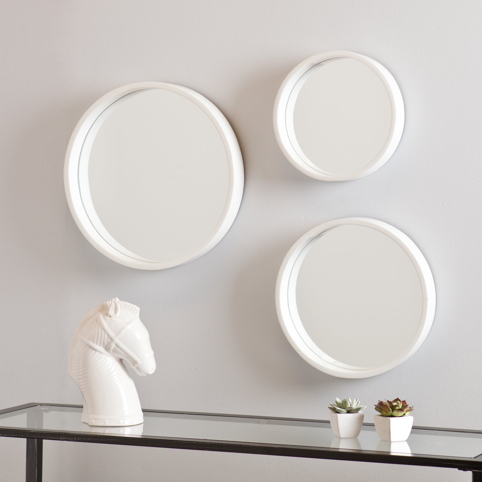 Daws Wall Mirror White (Set of 3)