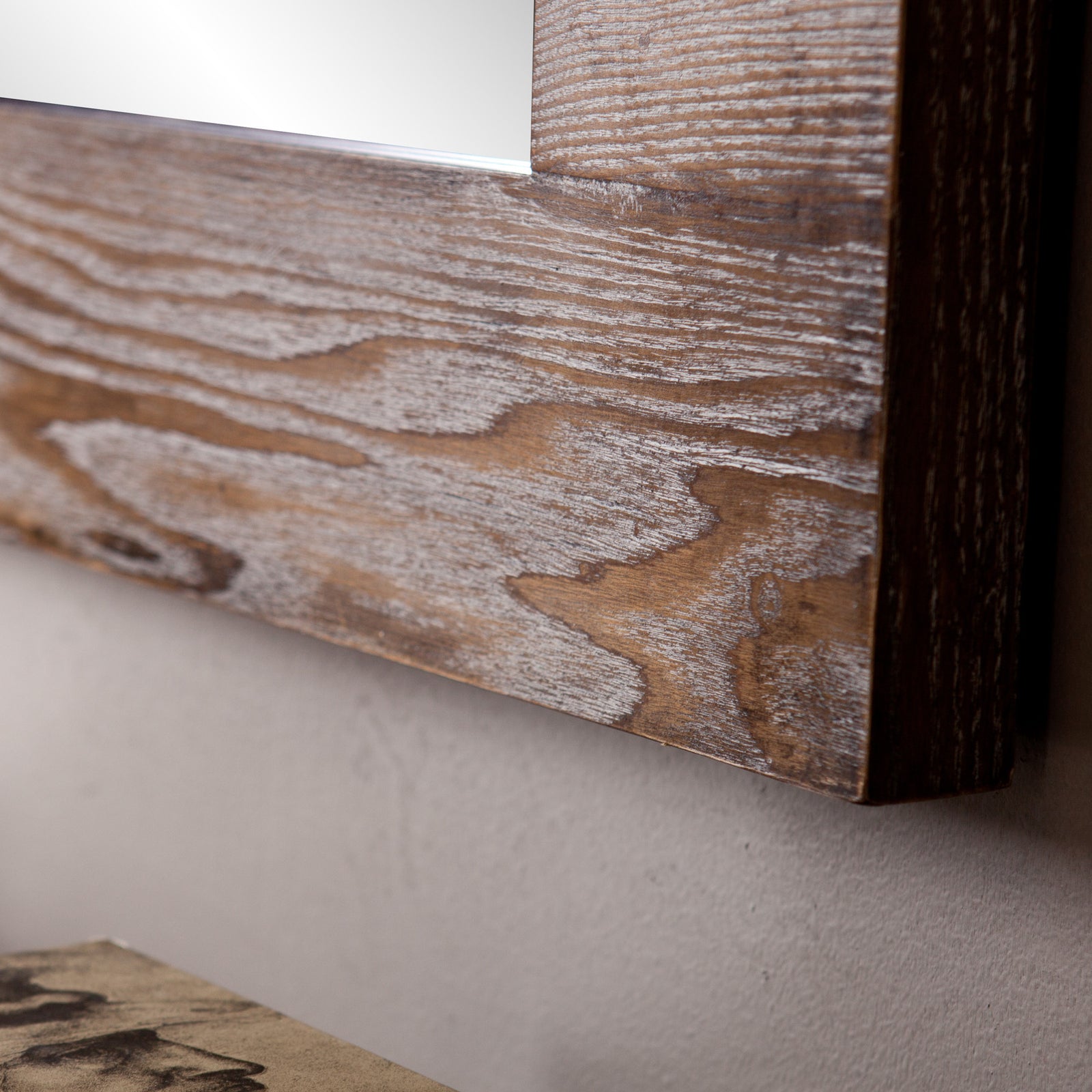 Wagars Wall Mirror Burnt Oak/Black