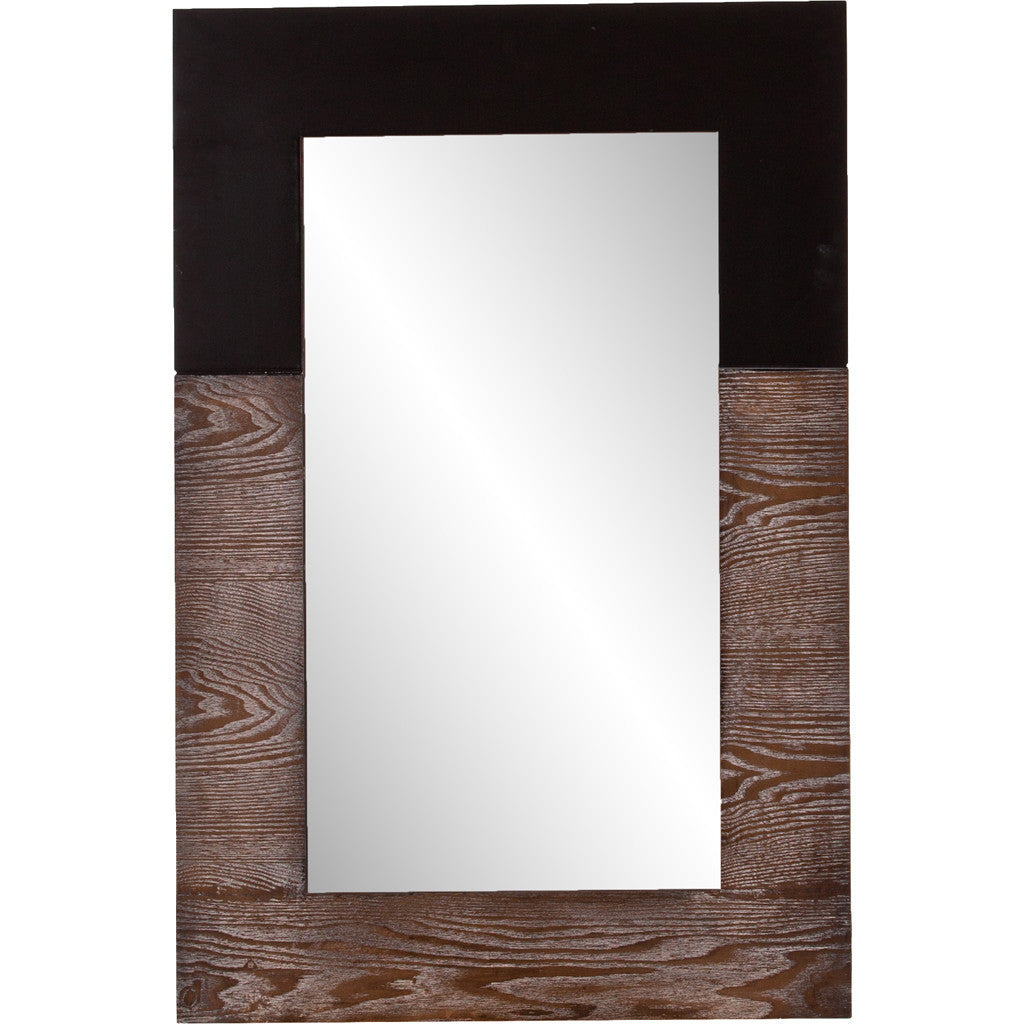 Wagars Wall Mirror Burnt Oak/Black