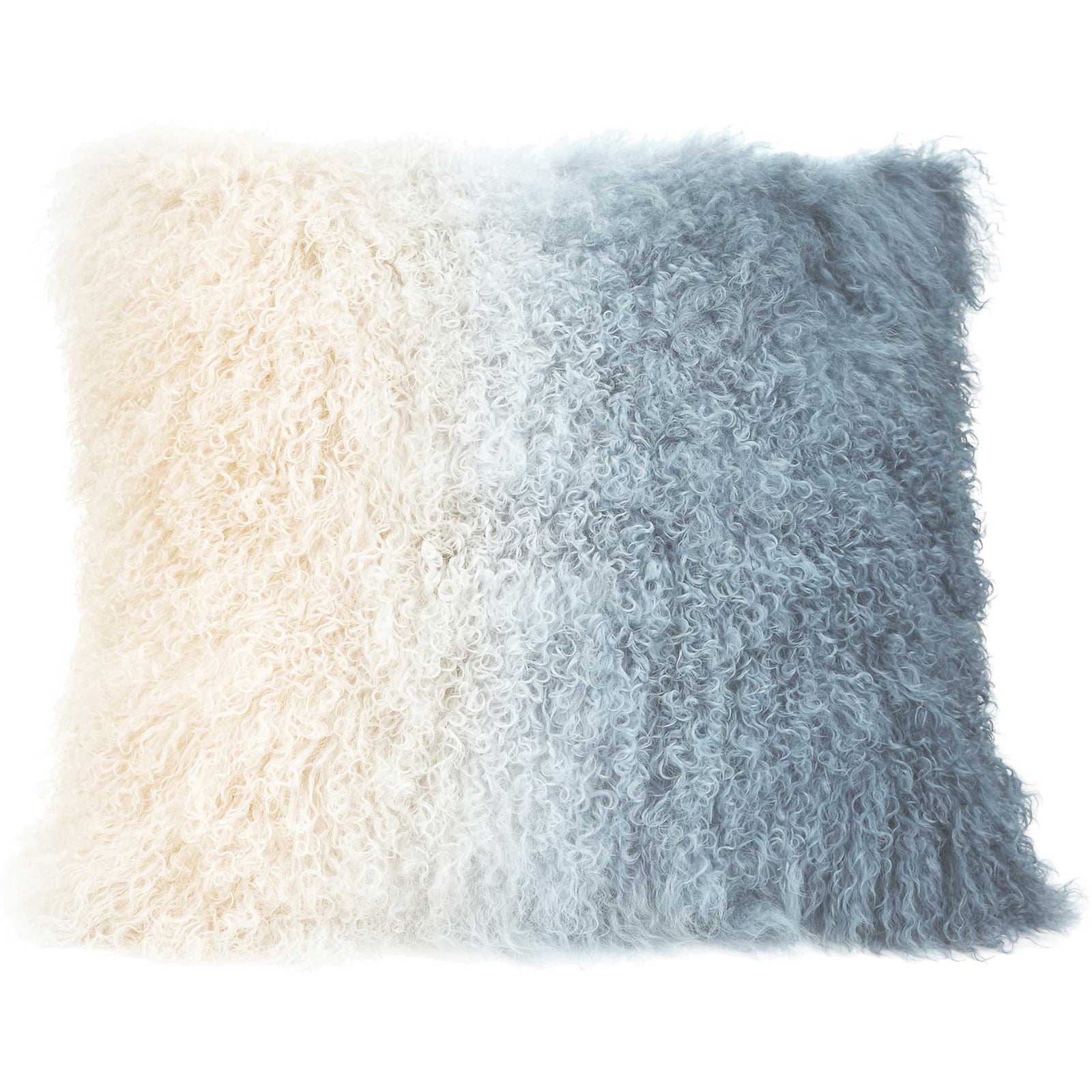 Lars Fur Pillow Light Blue Spectrum