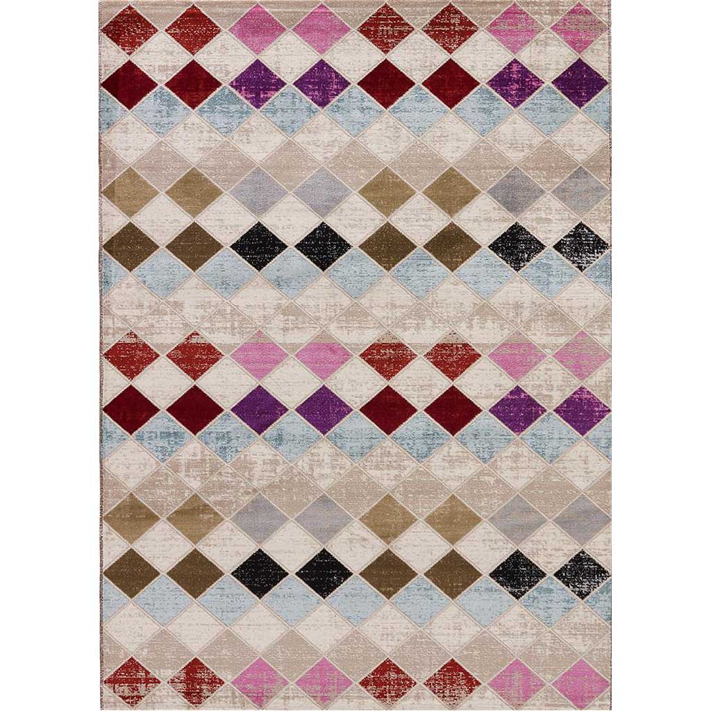 Zane Vaira Neutral/Blue Area Rug