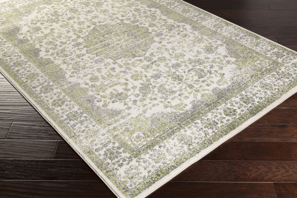 Aberdine Lime/Light Gray Area Rug