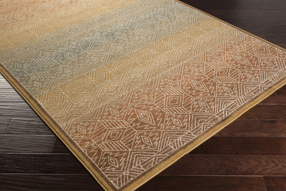 Arabesque Gold/Beige Area Rug