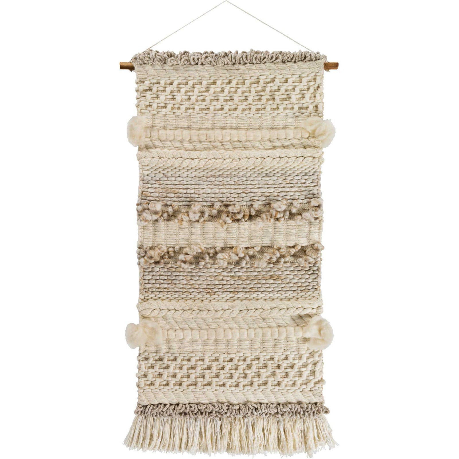 Ariyah Wall Hanging Cream/Ivory/Tan