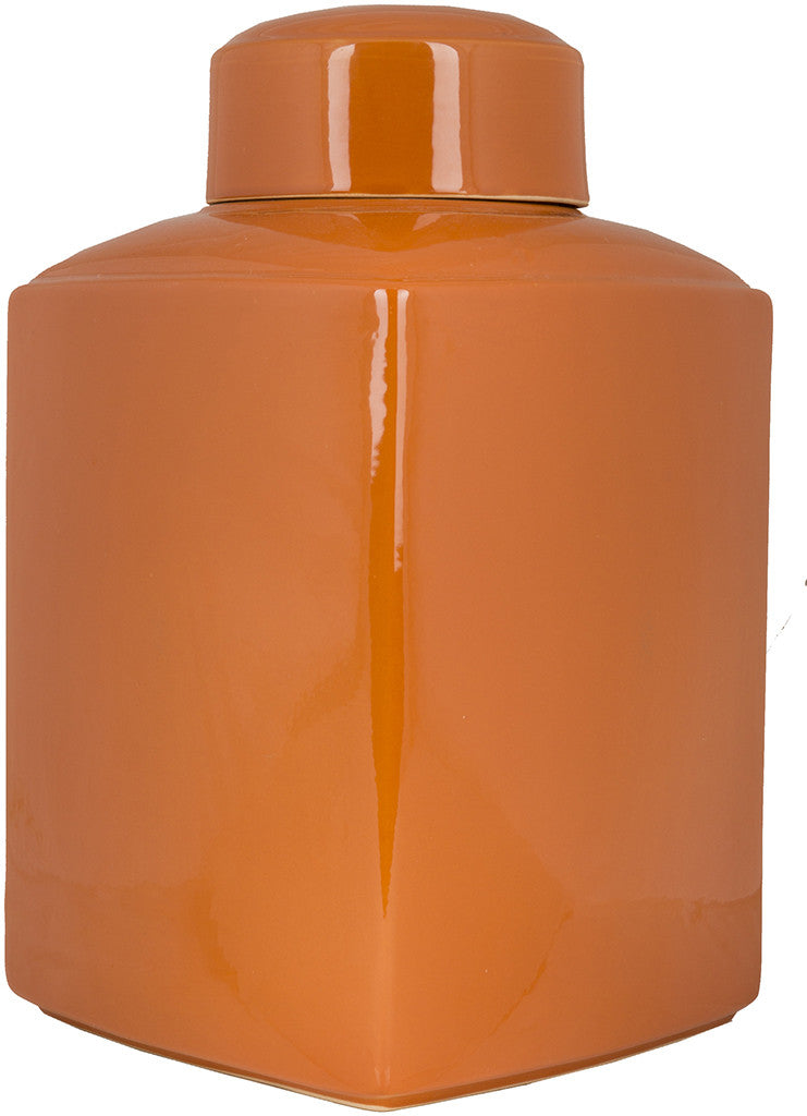 Aegean Ceramic Jar Burnt Orange