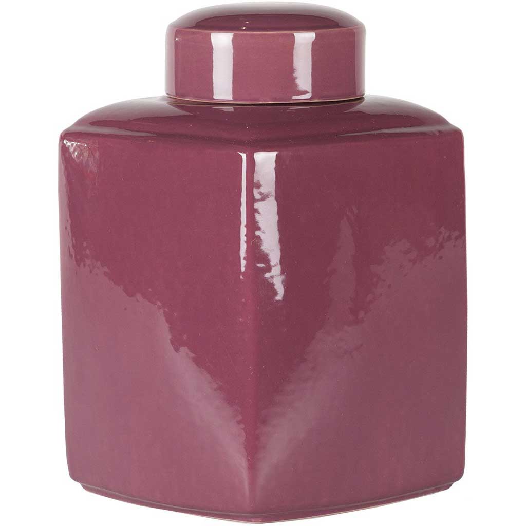 Aegean Ceramic Jar Eggplant