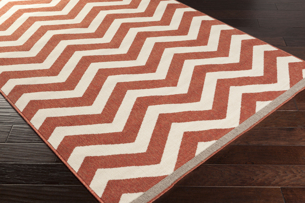 Alfresco Cherry/Ivory Area Rug