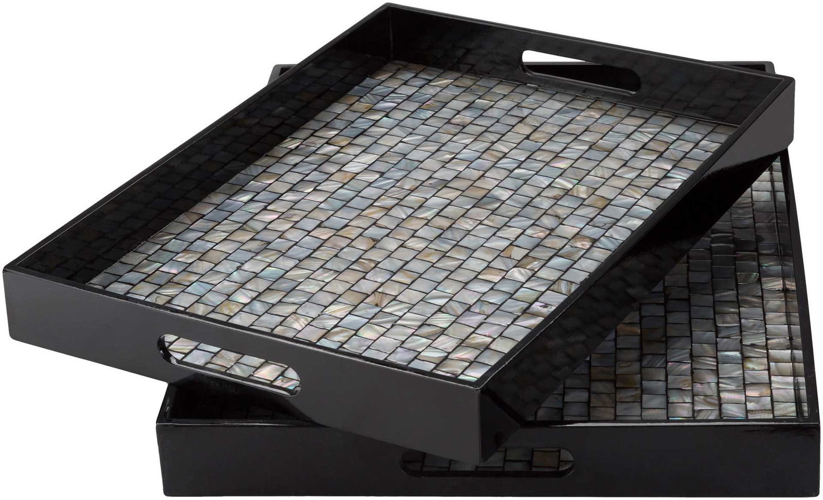 Alayah Tray Black/Light Gray/Ivory