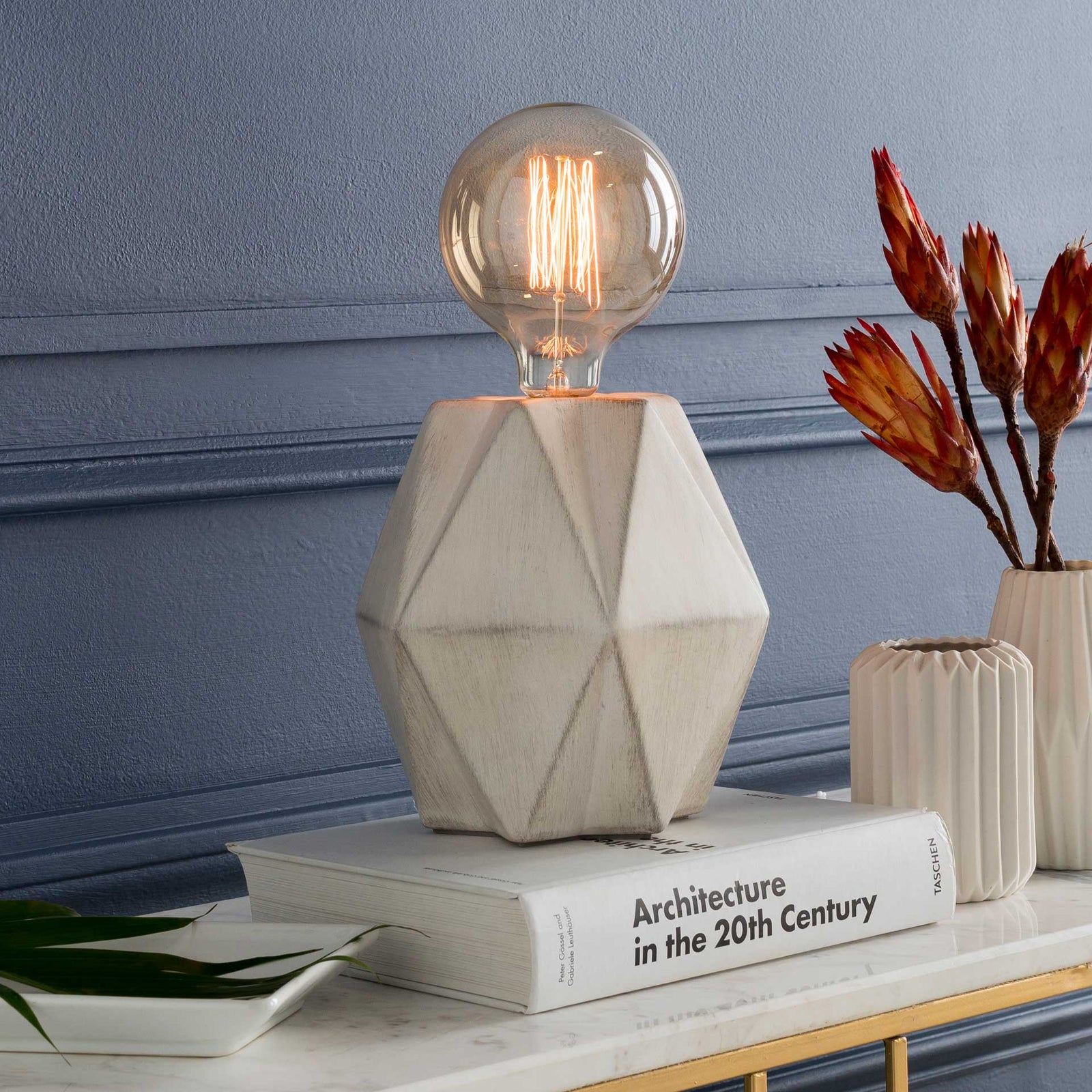 Anaya Table Lamp White