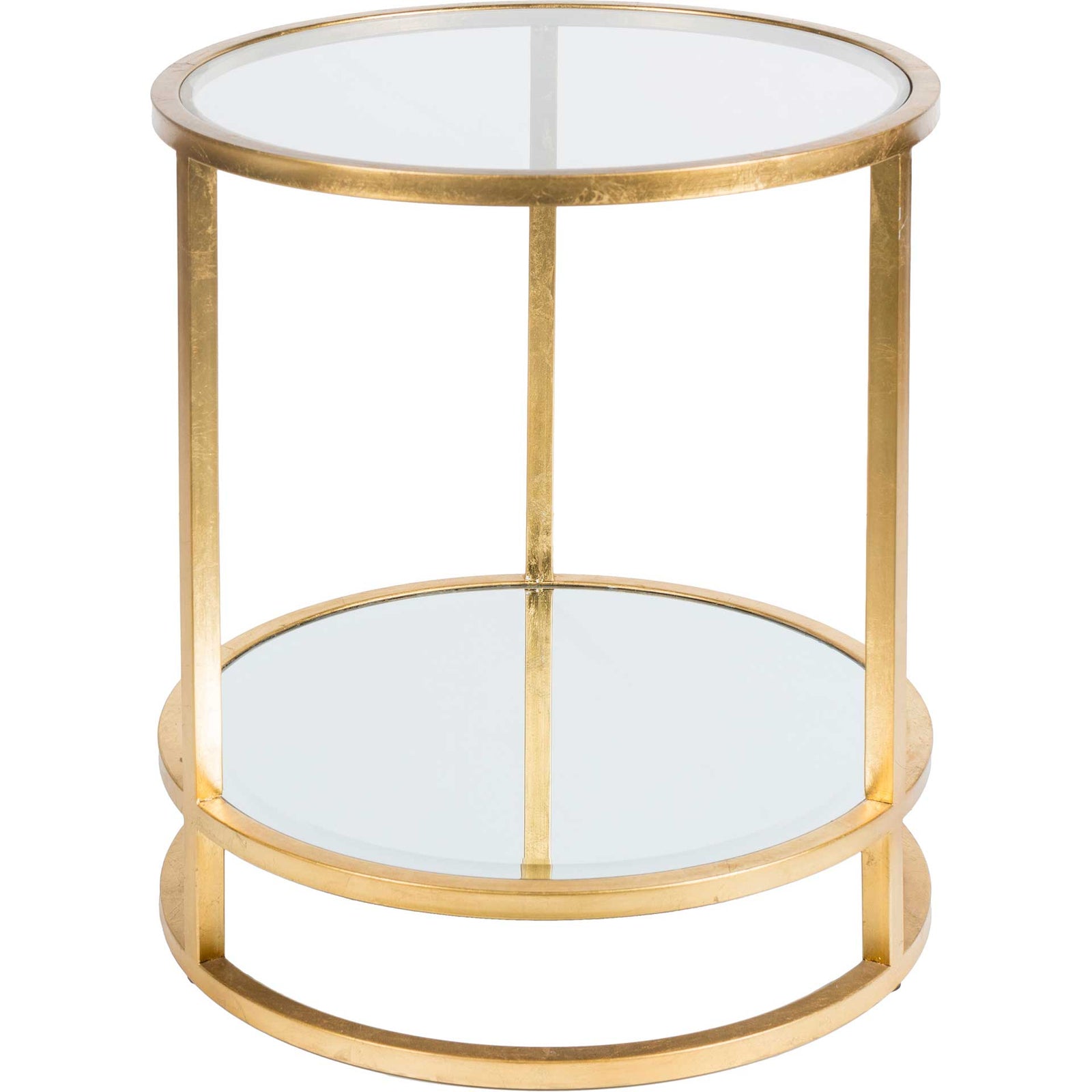 Asher Side Table Gold/Clear