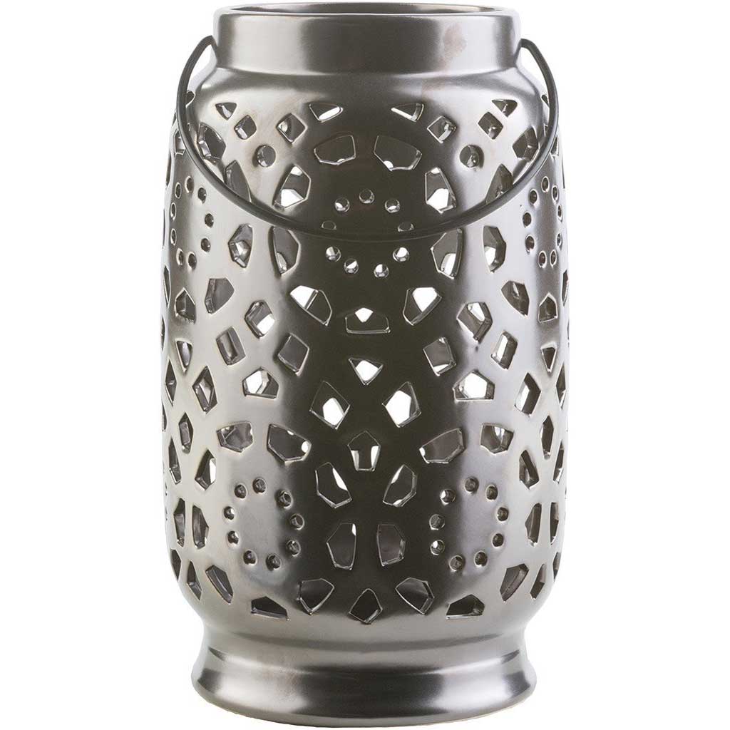 Avery Ceramic Lantern Black