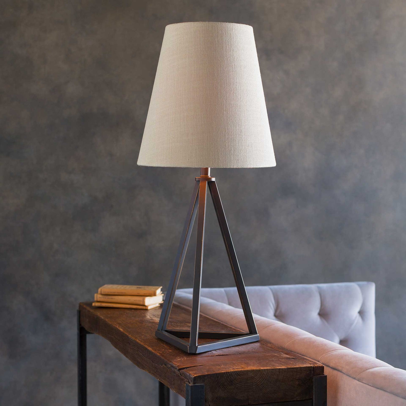 Bella Table Lamp Khaki/Natural