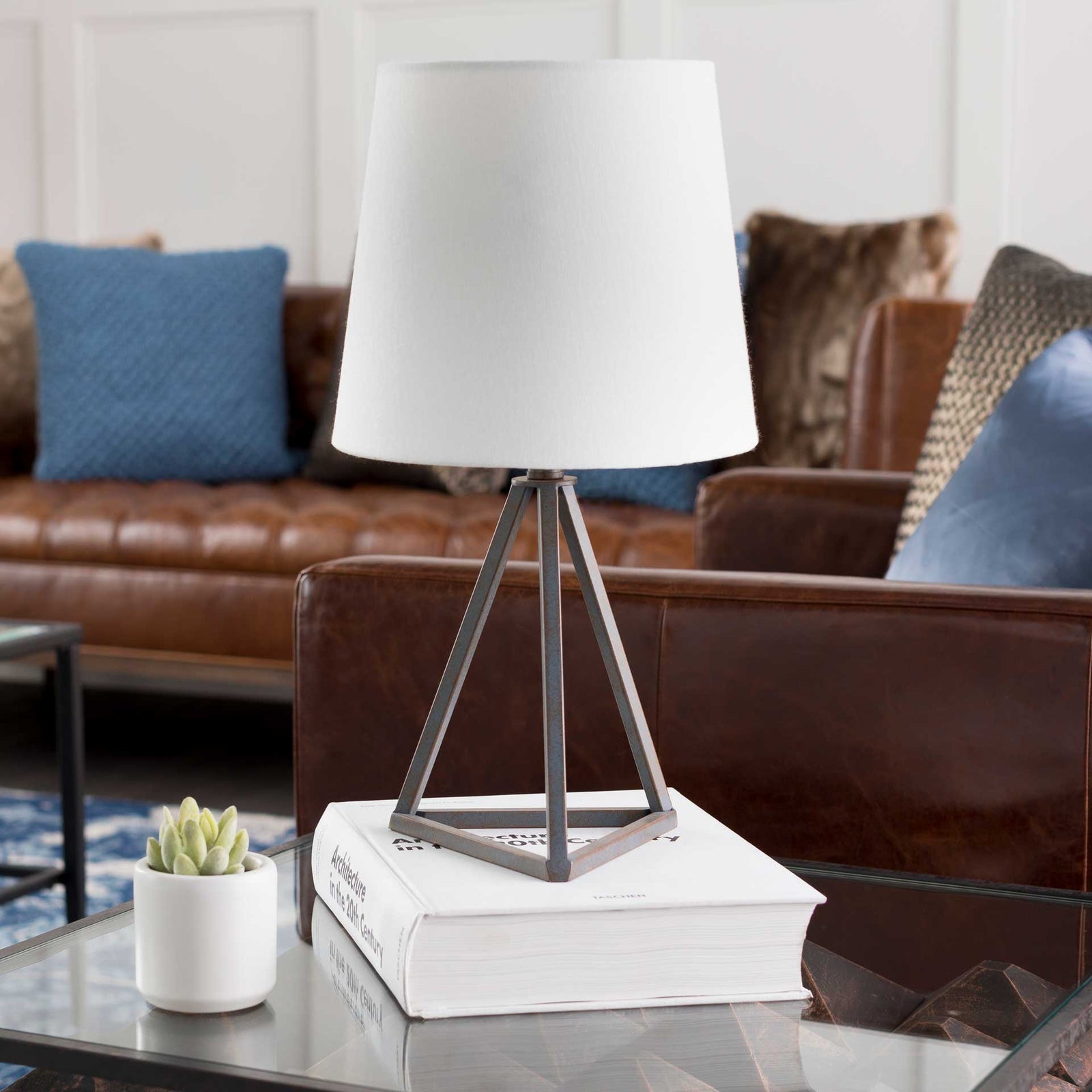 Bella Table Lamp White/Black