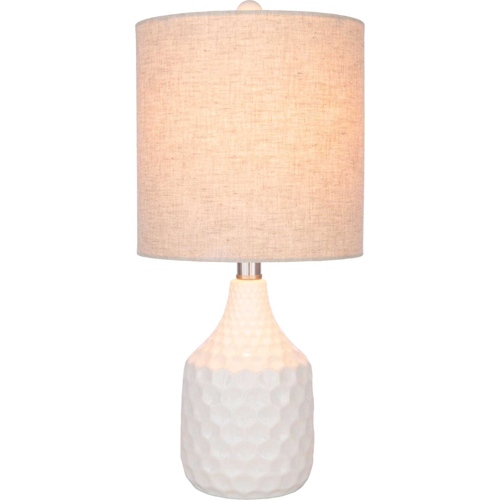 Blaze Table Lamp Ivory/White/Beige