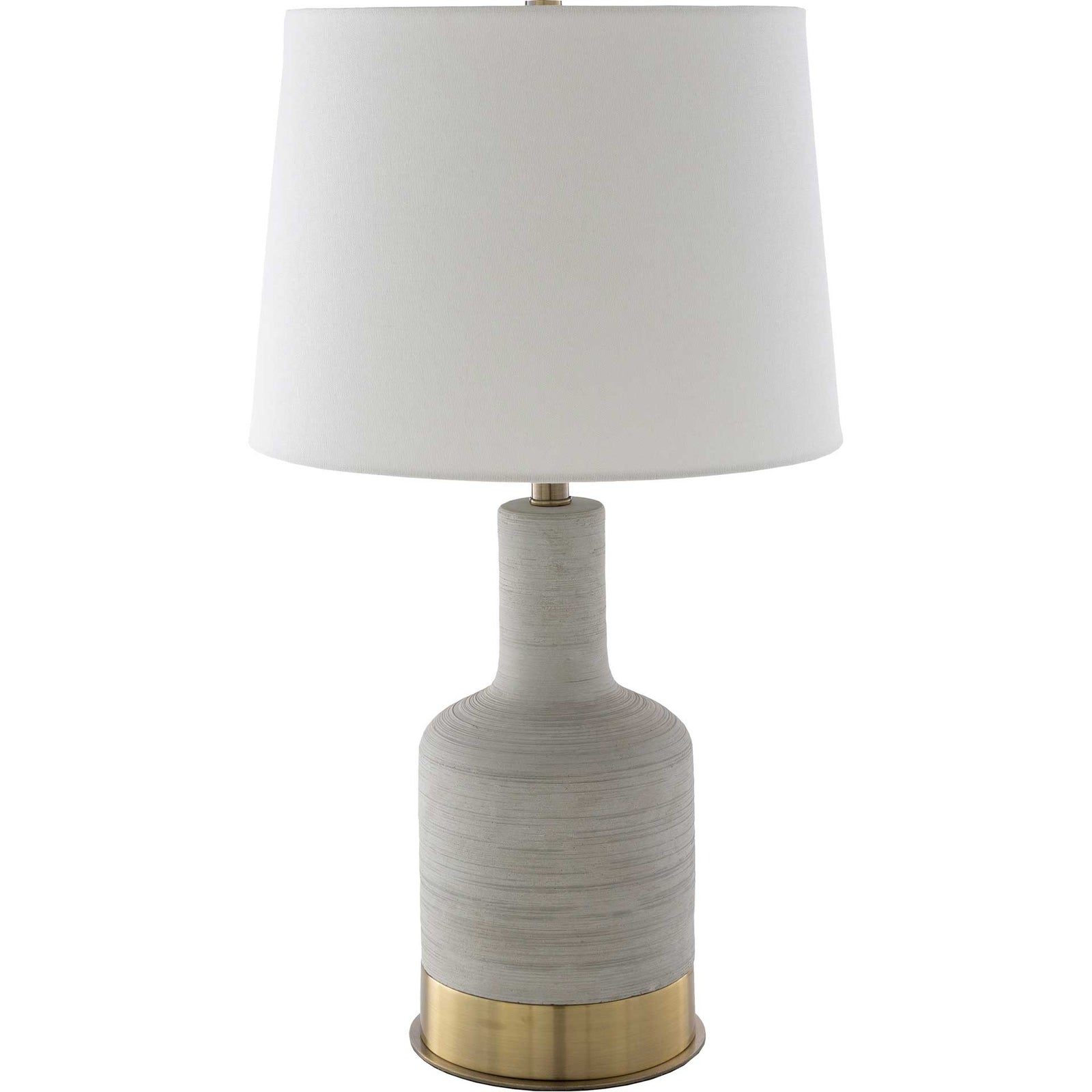 Braden Table Lamp Ivory/Light Gray/White