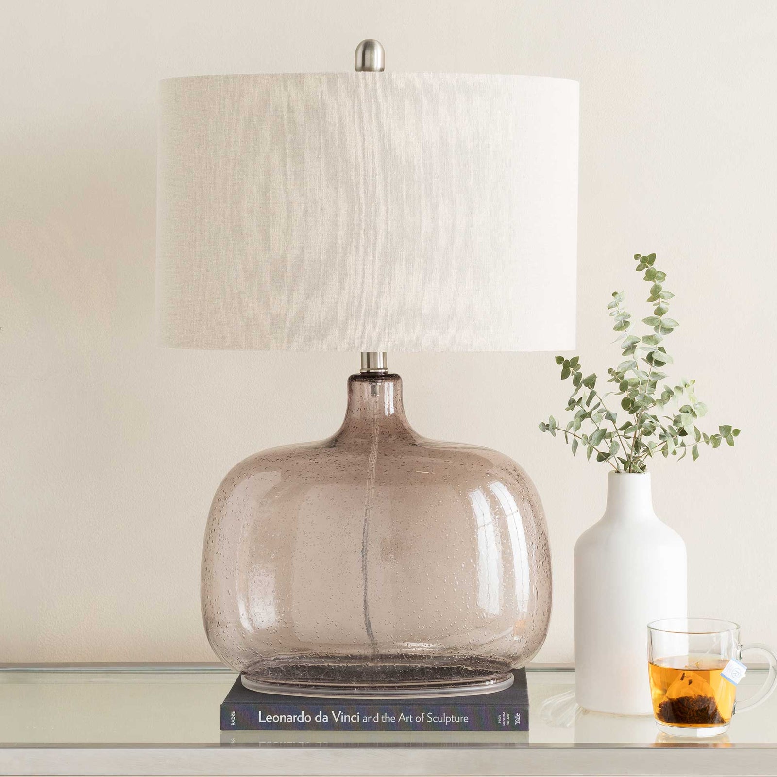 Bria Table Lamp Ivory/Taupe/Light Gray