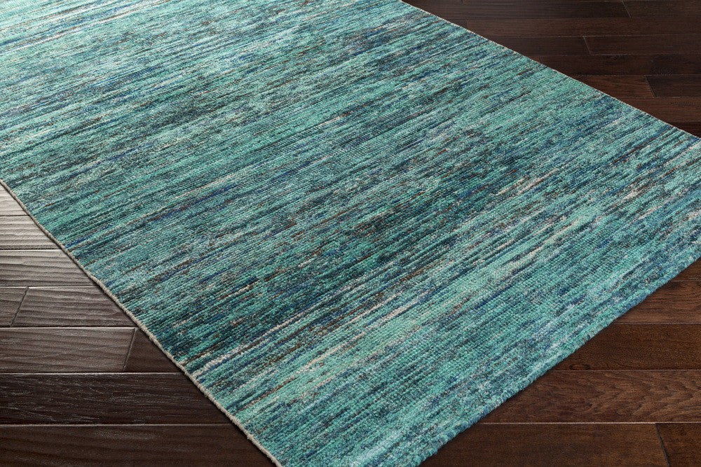 Bazaar Teal/Chocolate Area Rug