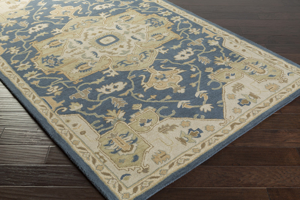 Caesar Navy/Light Gray Area Rug