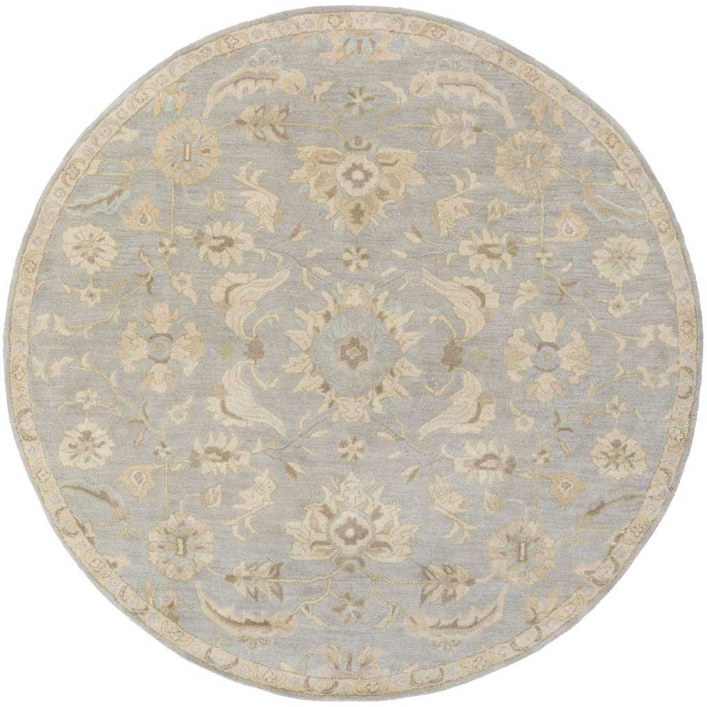 Caesar Slate/Light Gray Round Rug