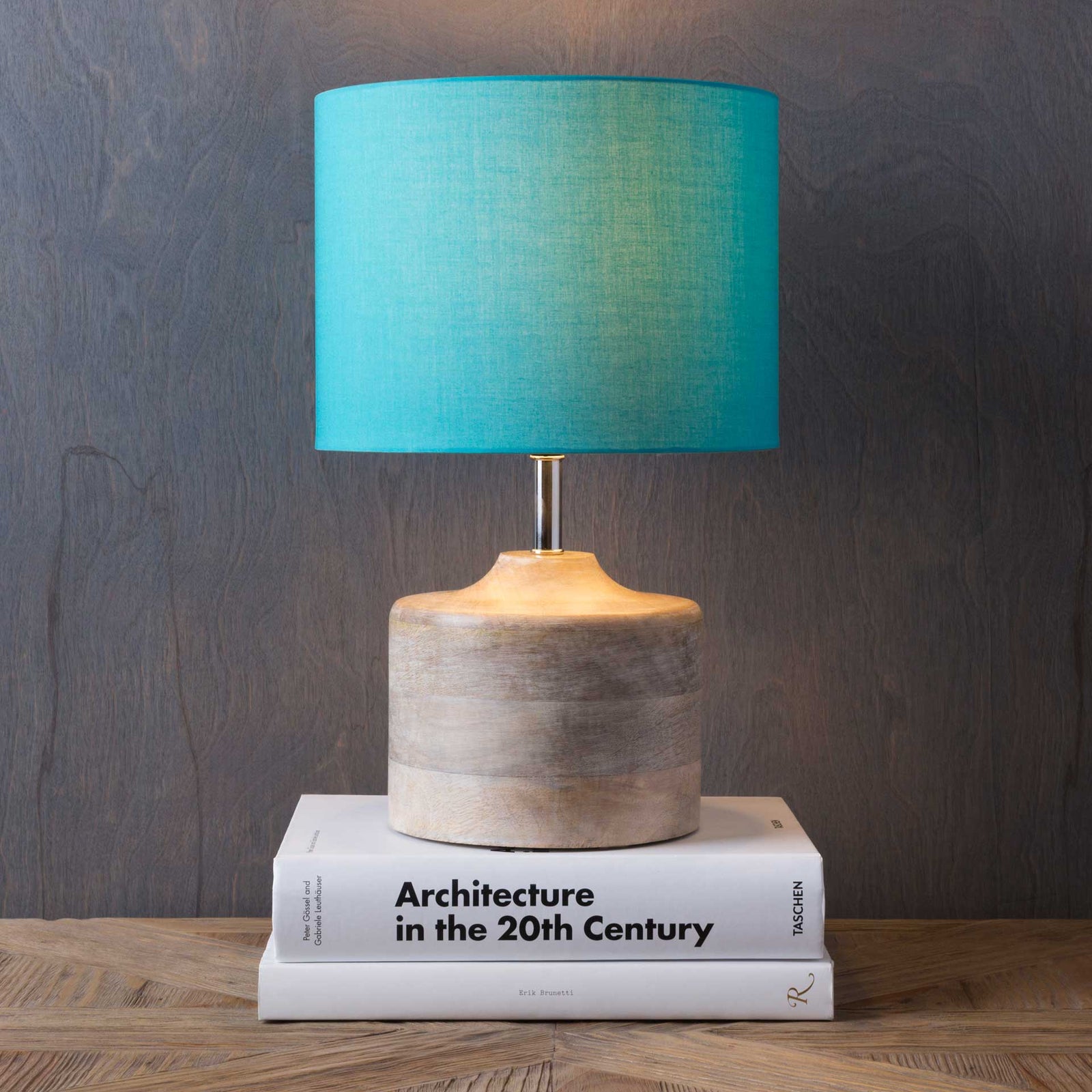 Cohen Table Lamp Aqua/Natural/Teal