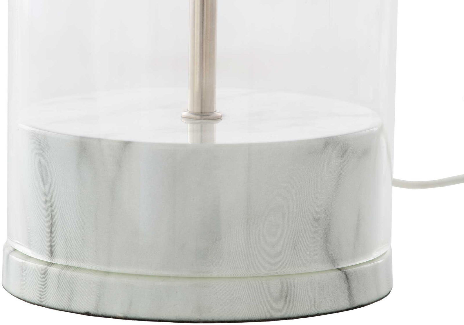Carlos Table Lamp White/Light Gray