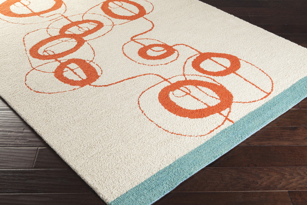 Decorativa Light Gray/Rust Area Rug