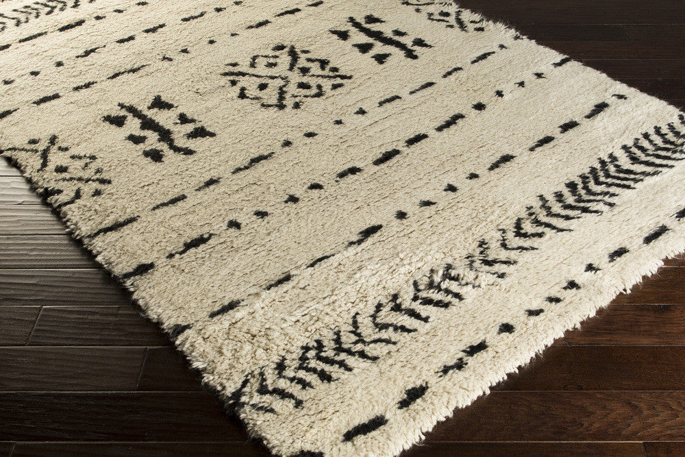 Denali Ivory/Black Area Rug