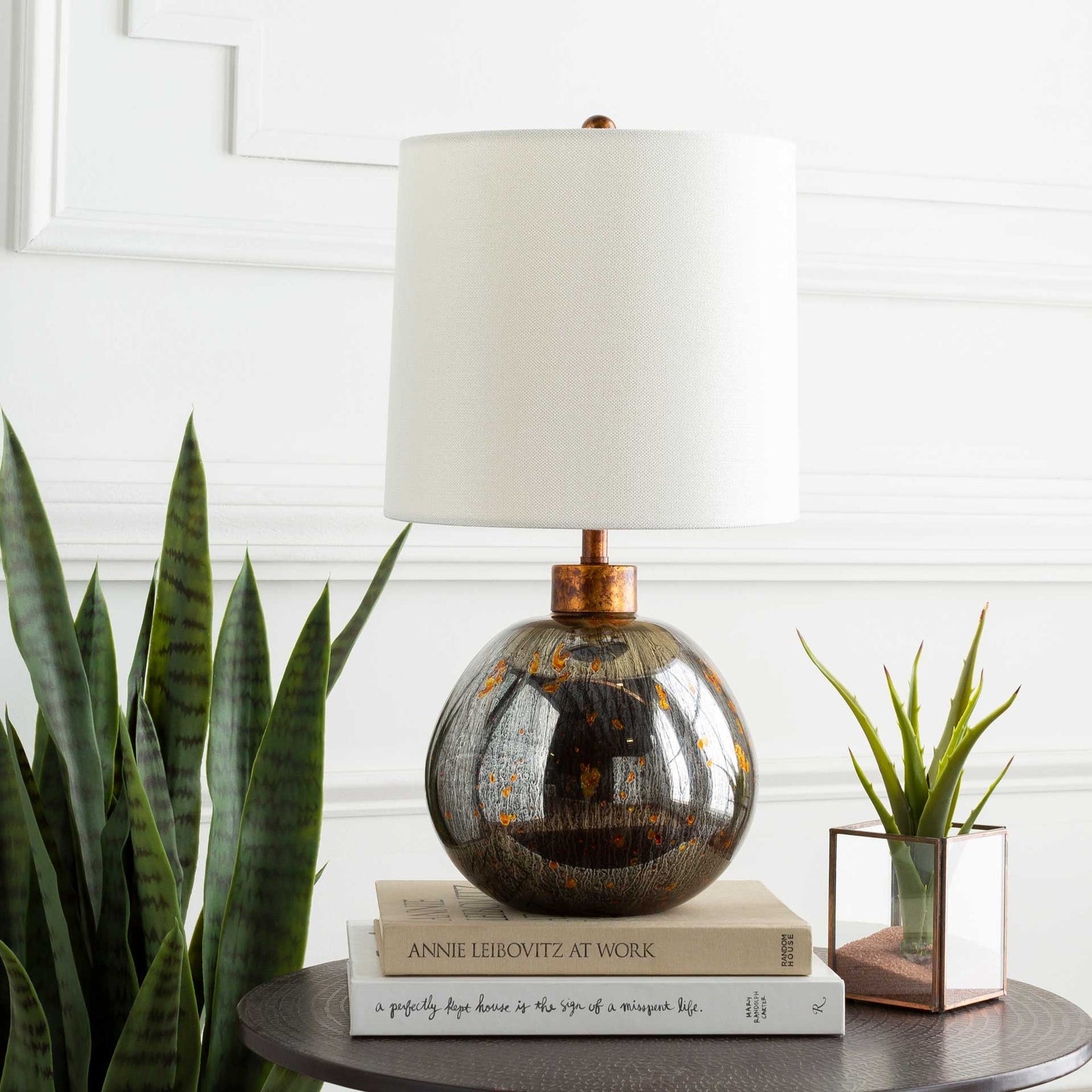 Demi Table Lamp White/Copper