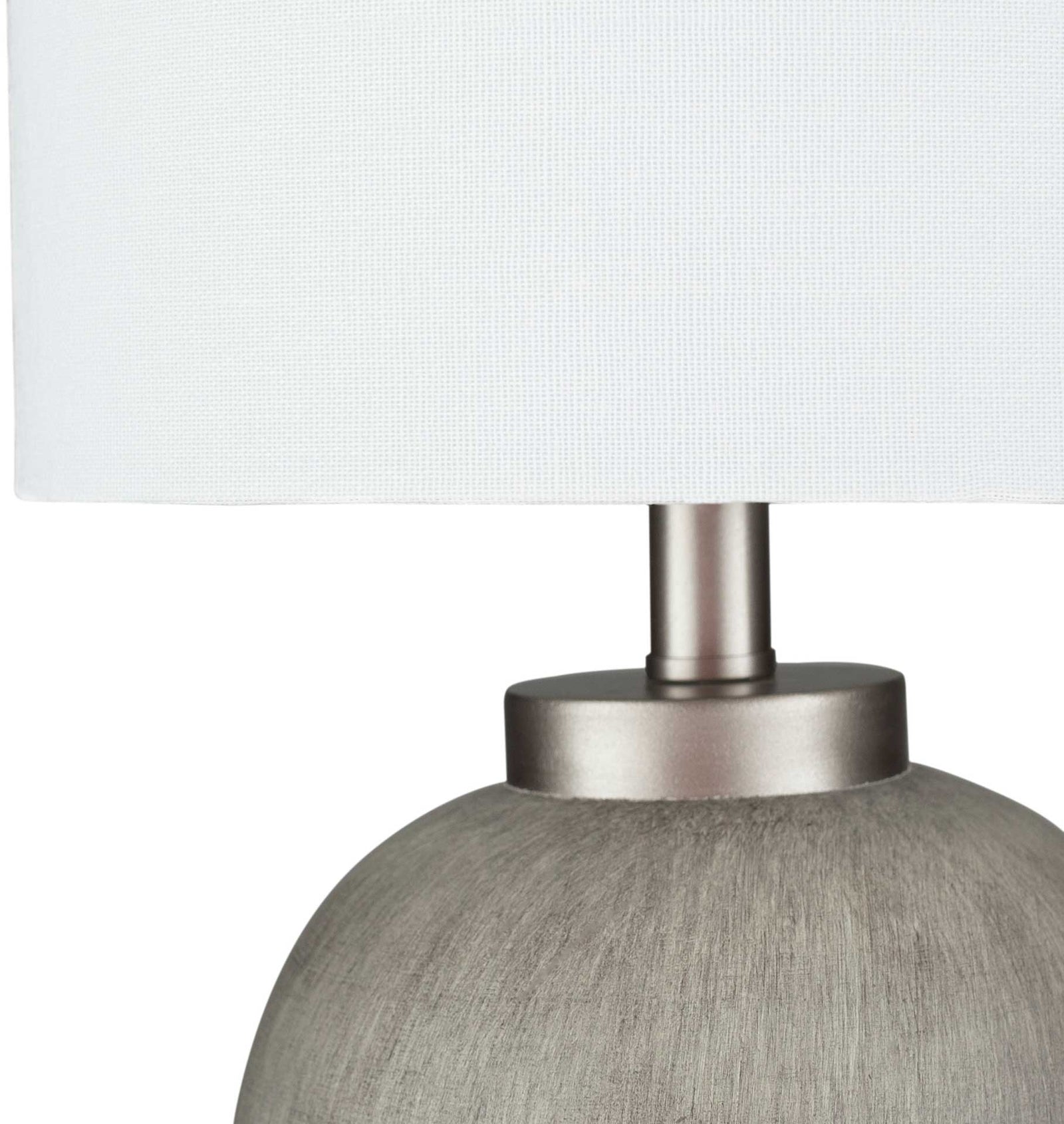 Denver Table Lamp Charcoal/White/Gray