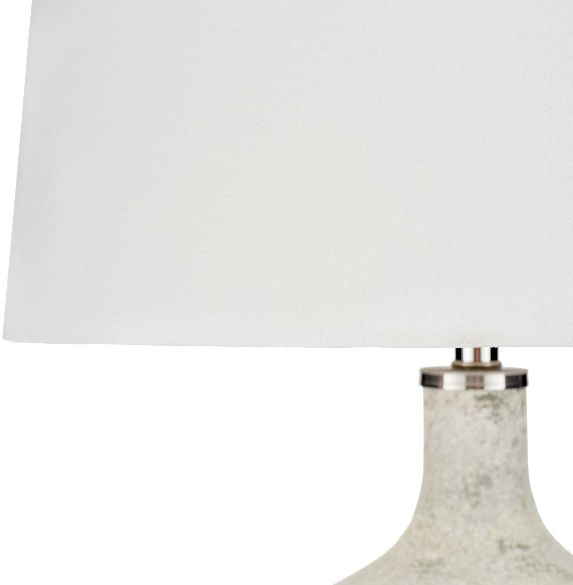 Duke Table Lamp Ivory/White