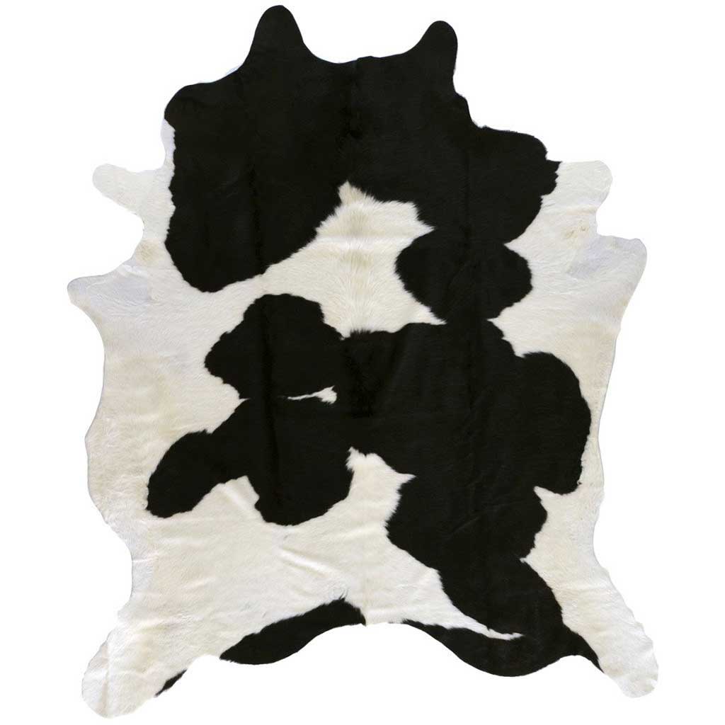 Duke Ivory/Black Cowhide Rug