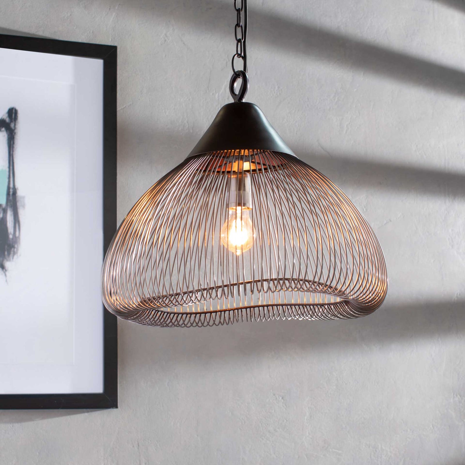 Ema Ceiling Lamp Black/Silver