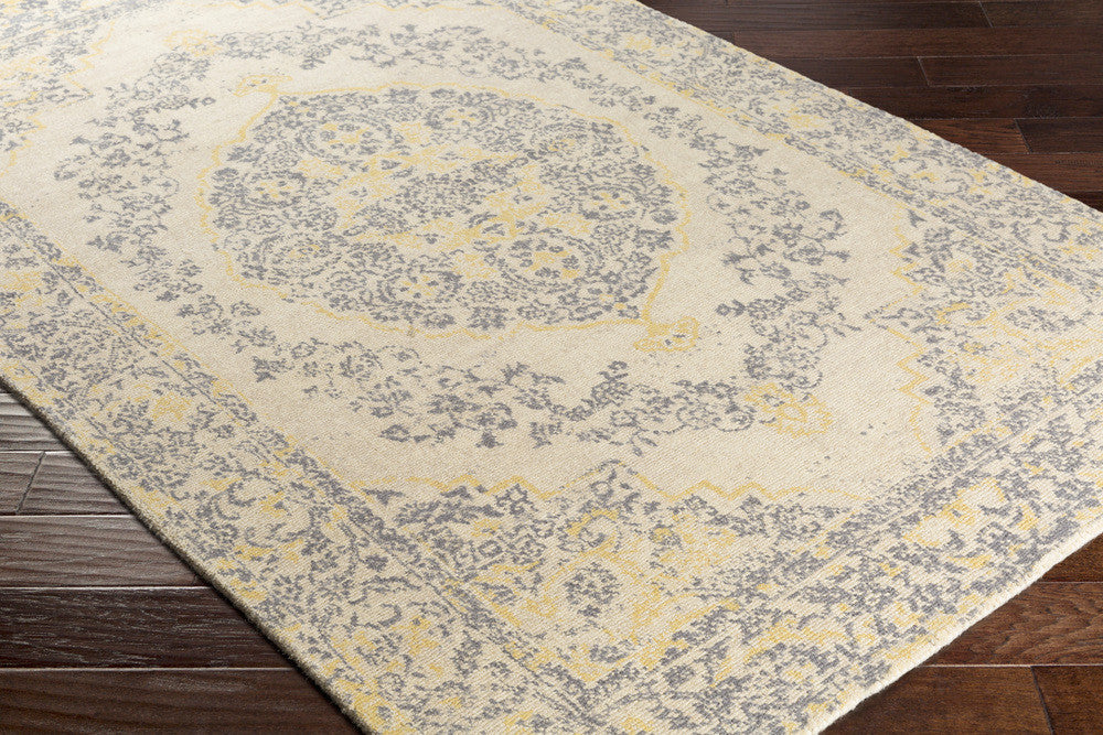 Edith Cream/Khaki/Denim Area Rug