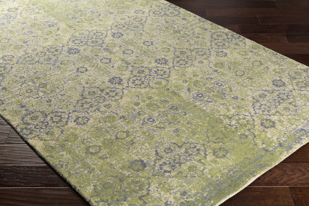 Edith Cream/Lime/Denim Area Rug