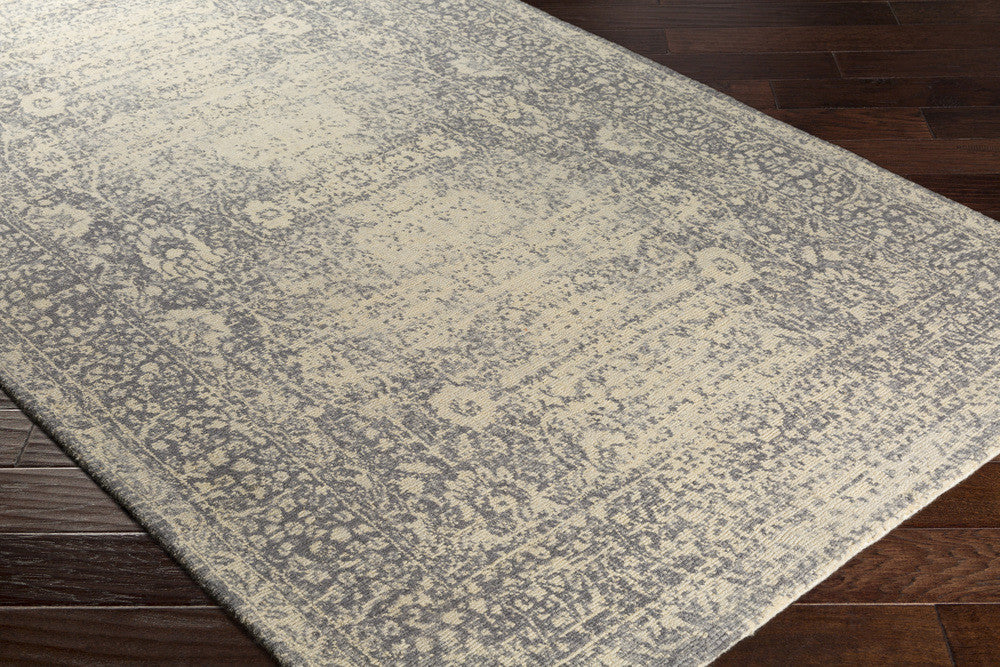 Edith Cream/Pale Blue/Medium Gray Area Rug