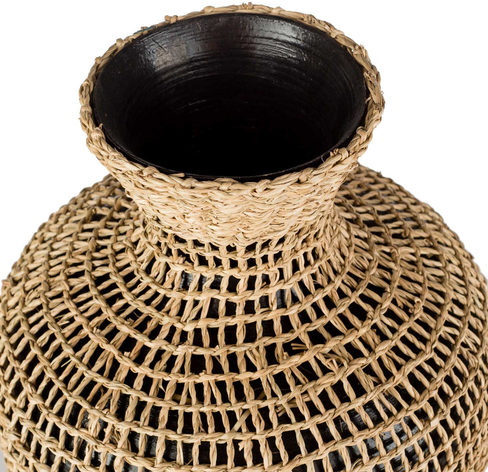 Elaine Vase Black Small