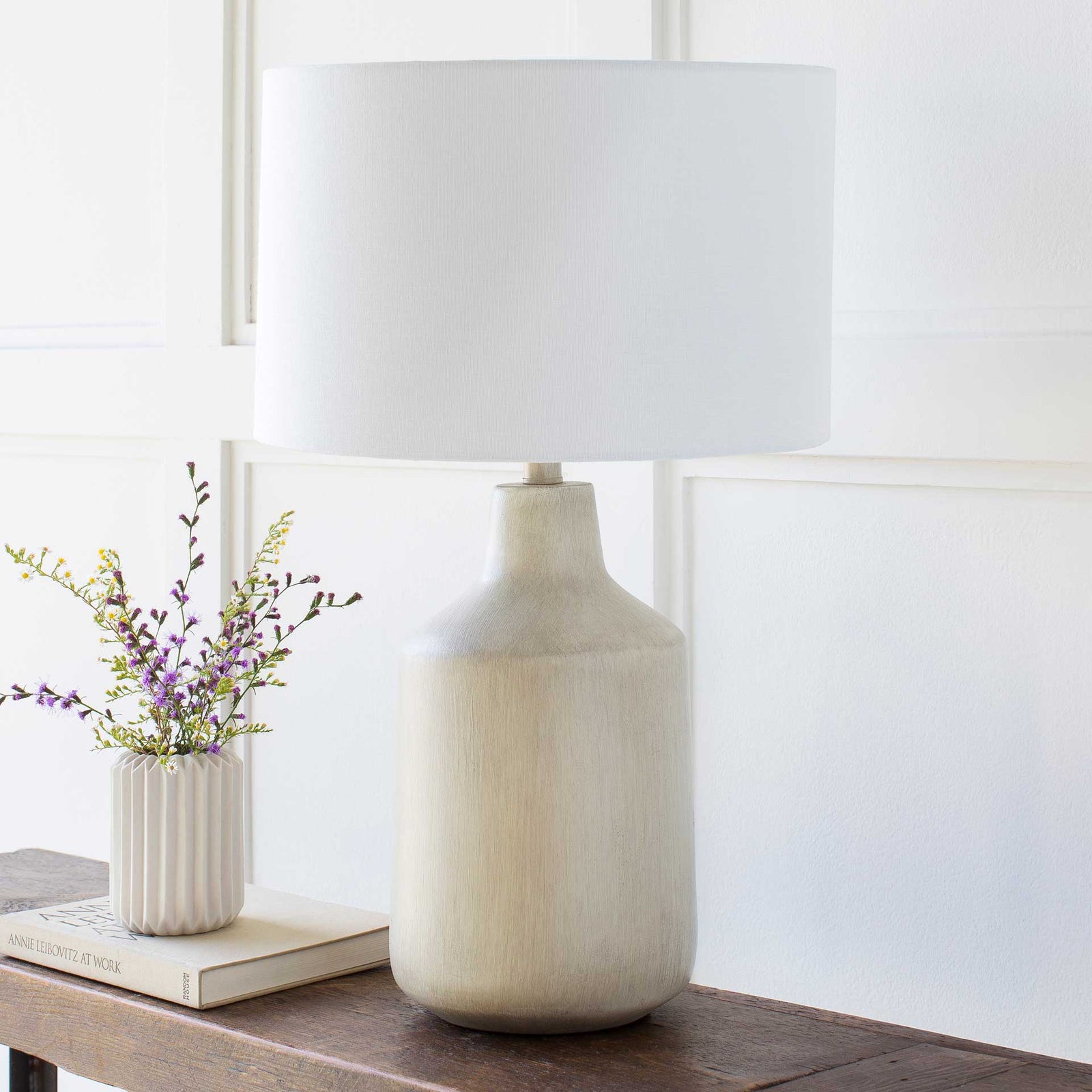Forrest Table Lamp Ivory/Light Gray/Beige